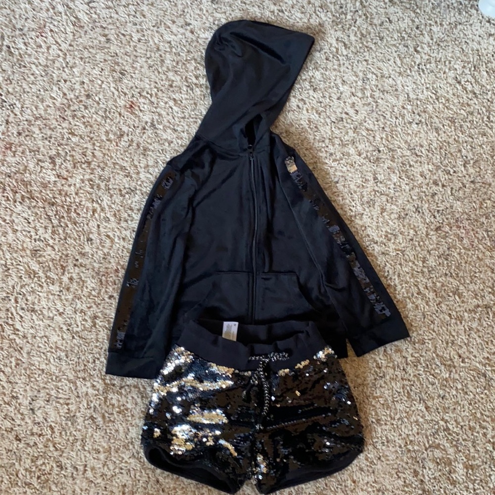 More than magic shorts with matching hoodie